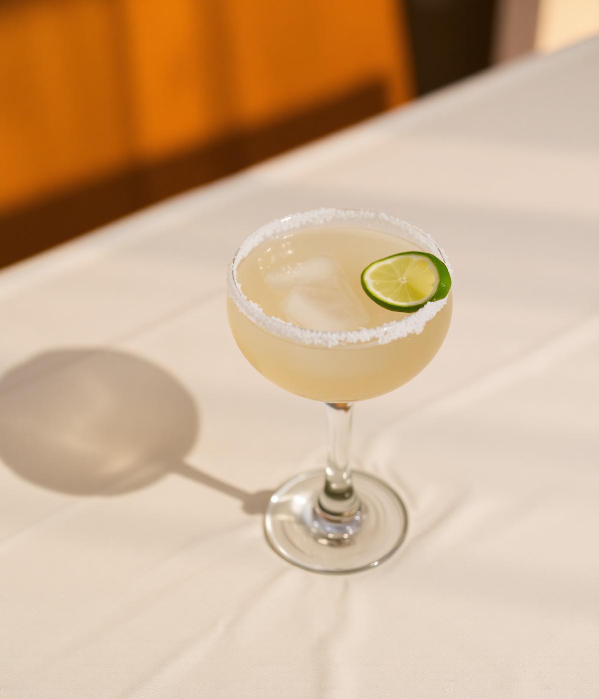 Craft margarita cocktail